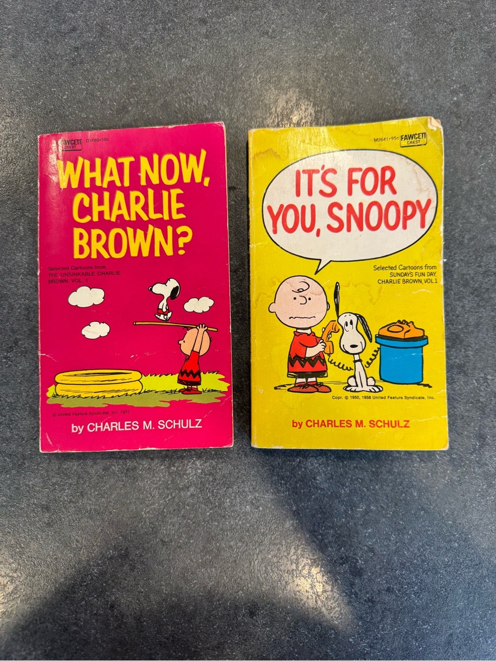 Two peanuts comics